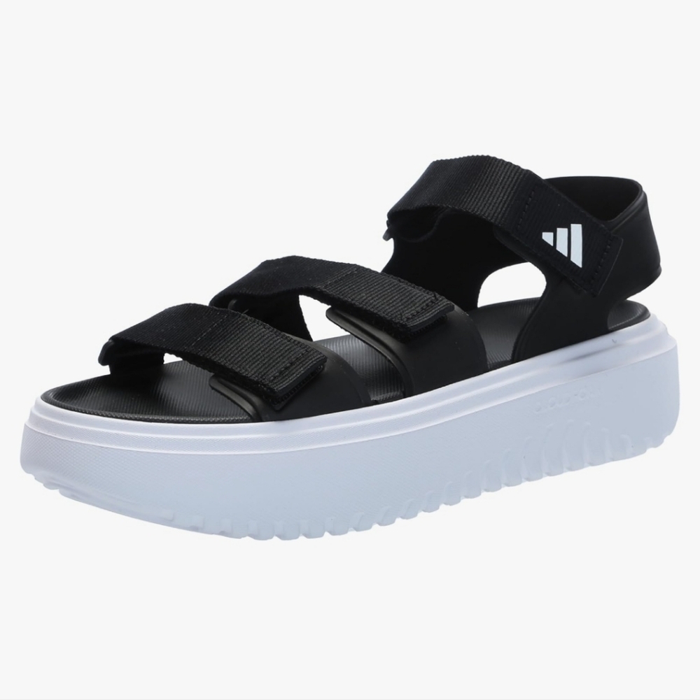 Adidas Women's Black Platform  Sandals Size 11 NWT